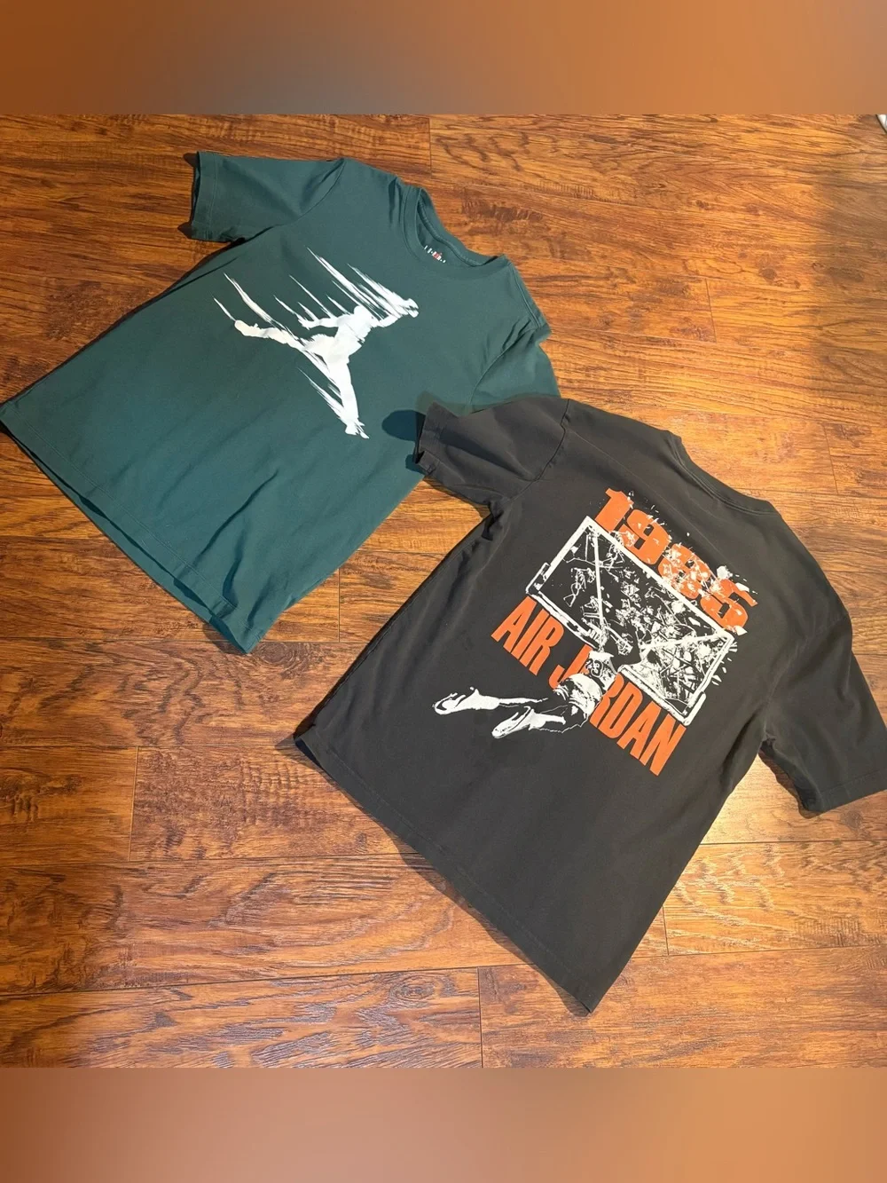 2 Jordan men’s size S t shirts